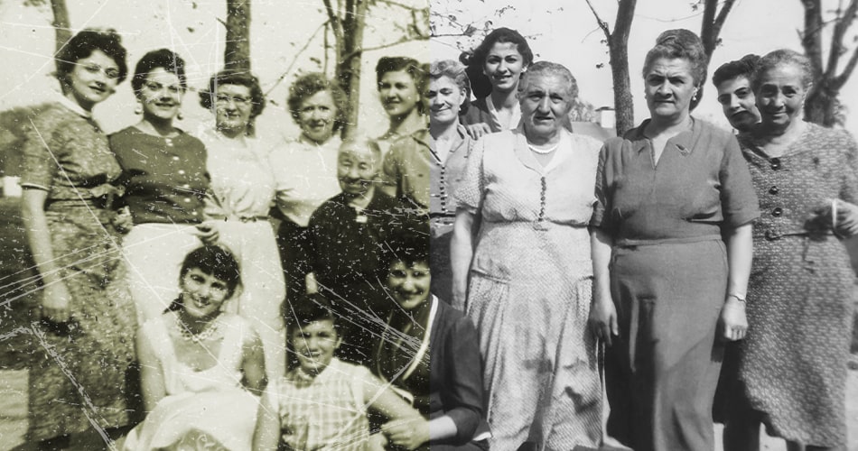 Badly damaged photo