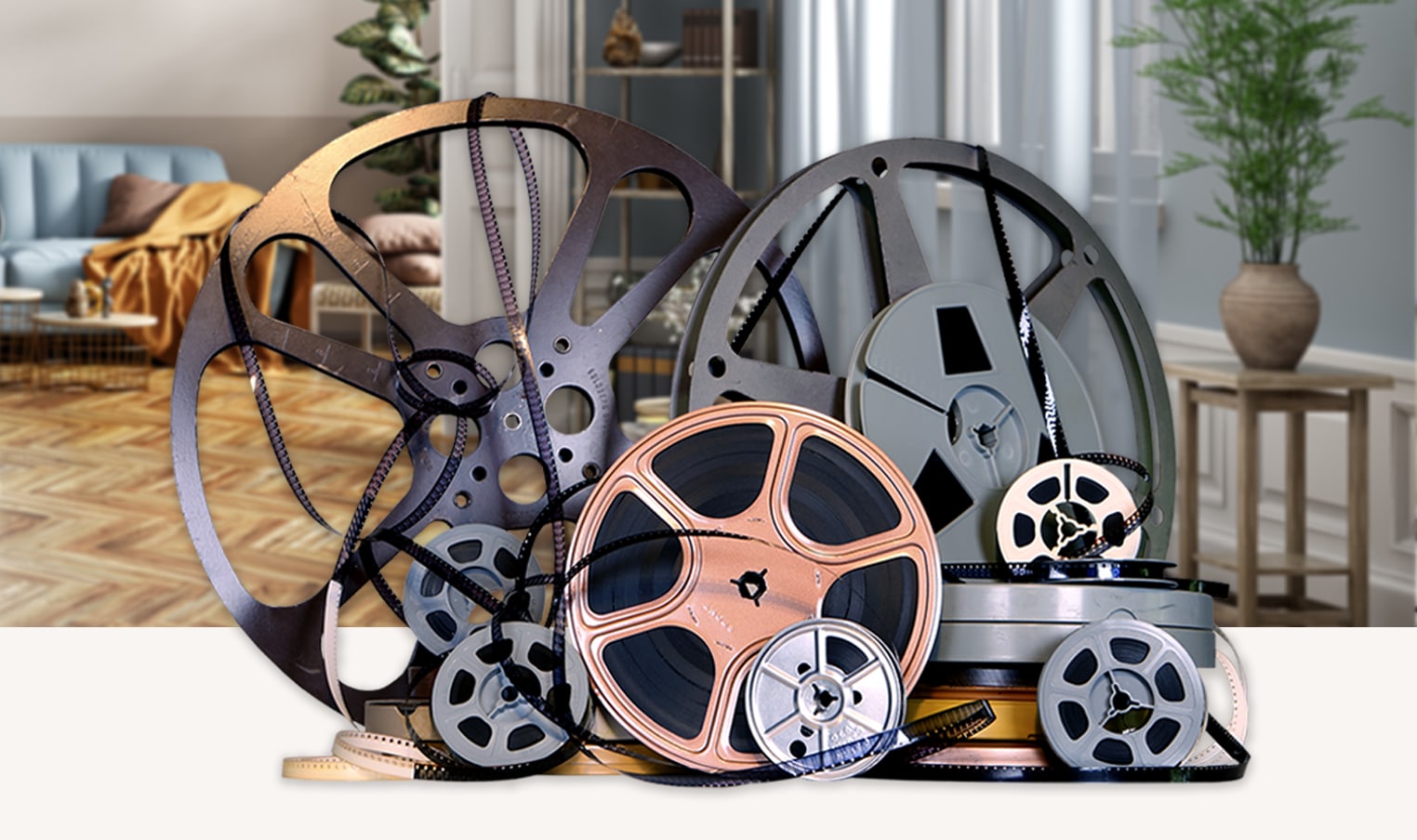 8mm film 16mm film and super 8 film reels