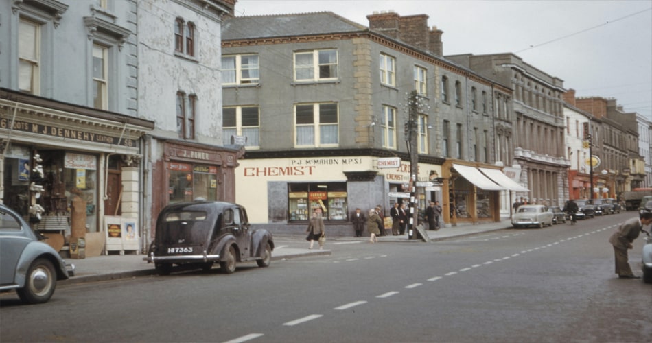 A Quiet Street in the 1950's