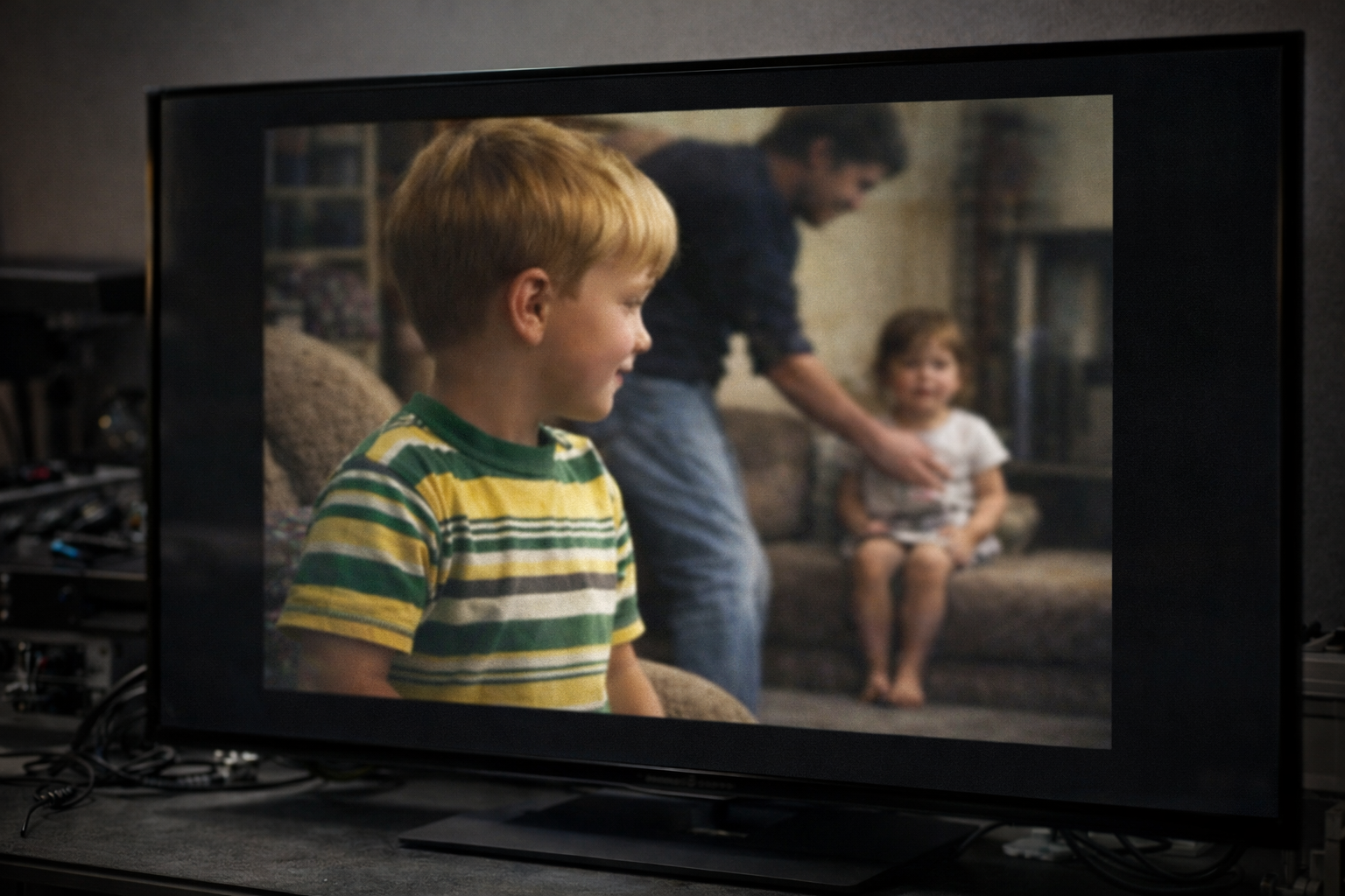 Example of AI reconstructed video footage from a digitized VHS tape