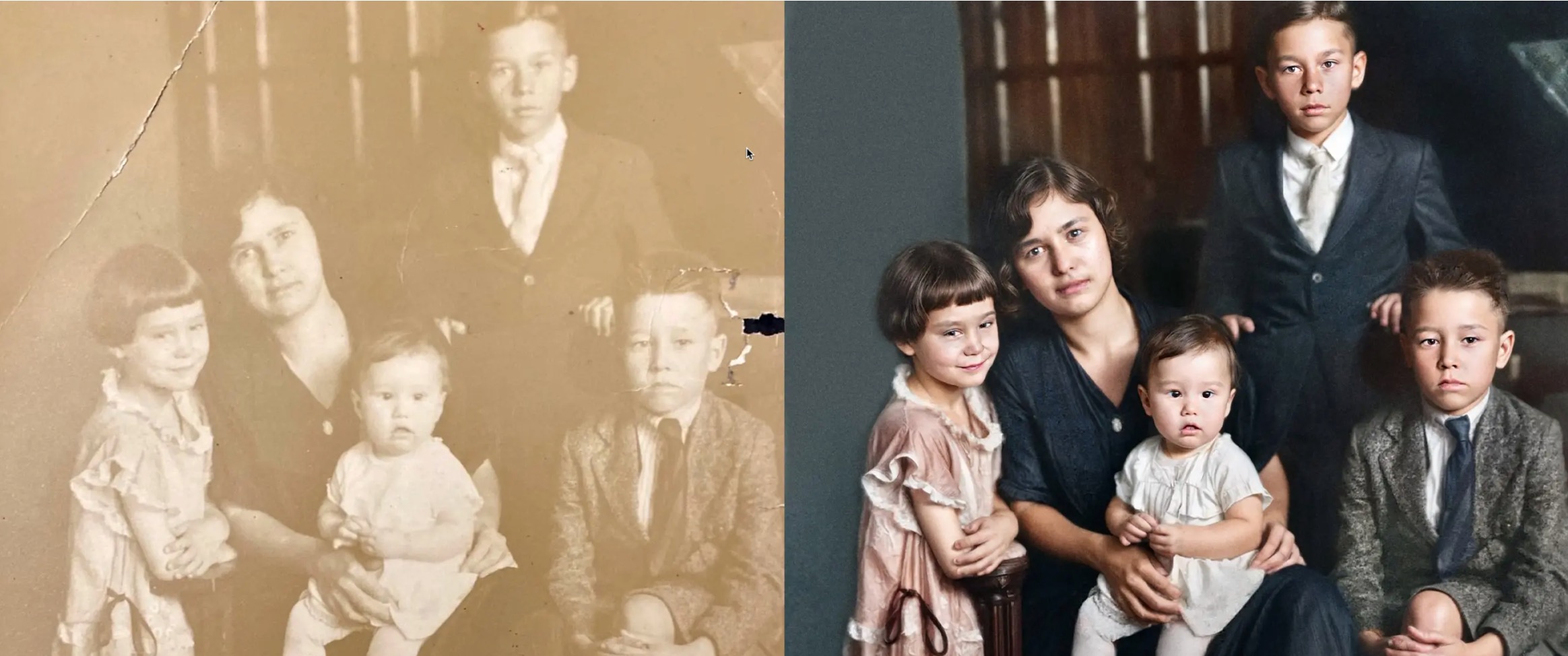 Restore photo with colorization