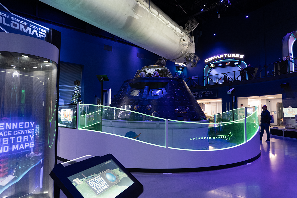 Forever Studios team at Kennedy Space Center after completing artwork installation