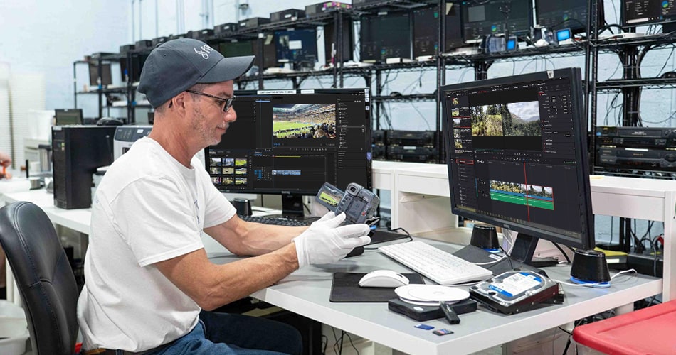 Expert camcorder transfer services have a process