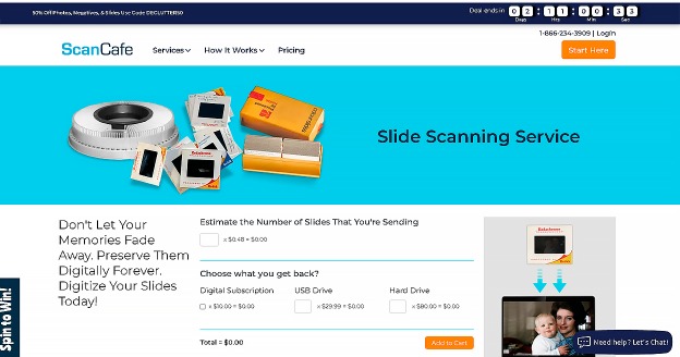ScanCafe Slide Scanning Services Page